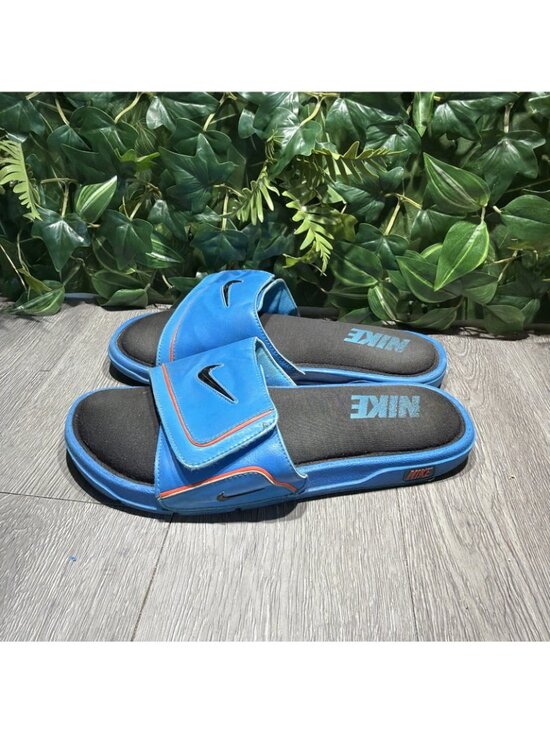 Nike Comfort Slide 2 Sandals Men\'s Size 12 Blue Slides Memory Foam 415205-408 main image 4